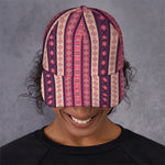 Pink And Purple Southwestern Print Baseball Cap