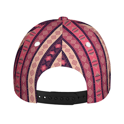Pink And Purple Southwestern Print Baseball Cap