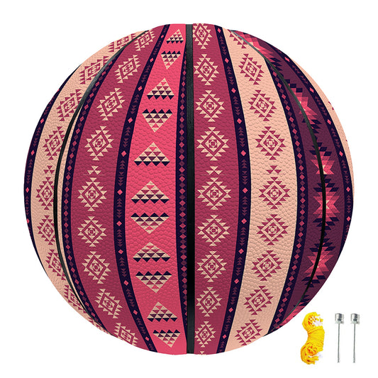 Pink And Purple Southwestern Print Basketball