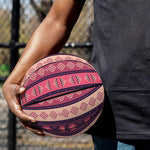 Pink And Purple Southwestern Print Basketball