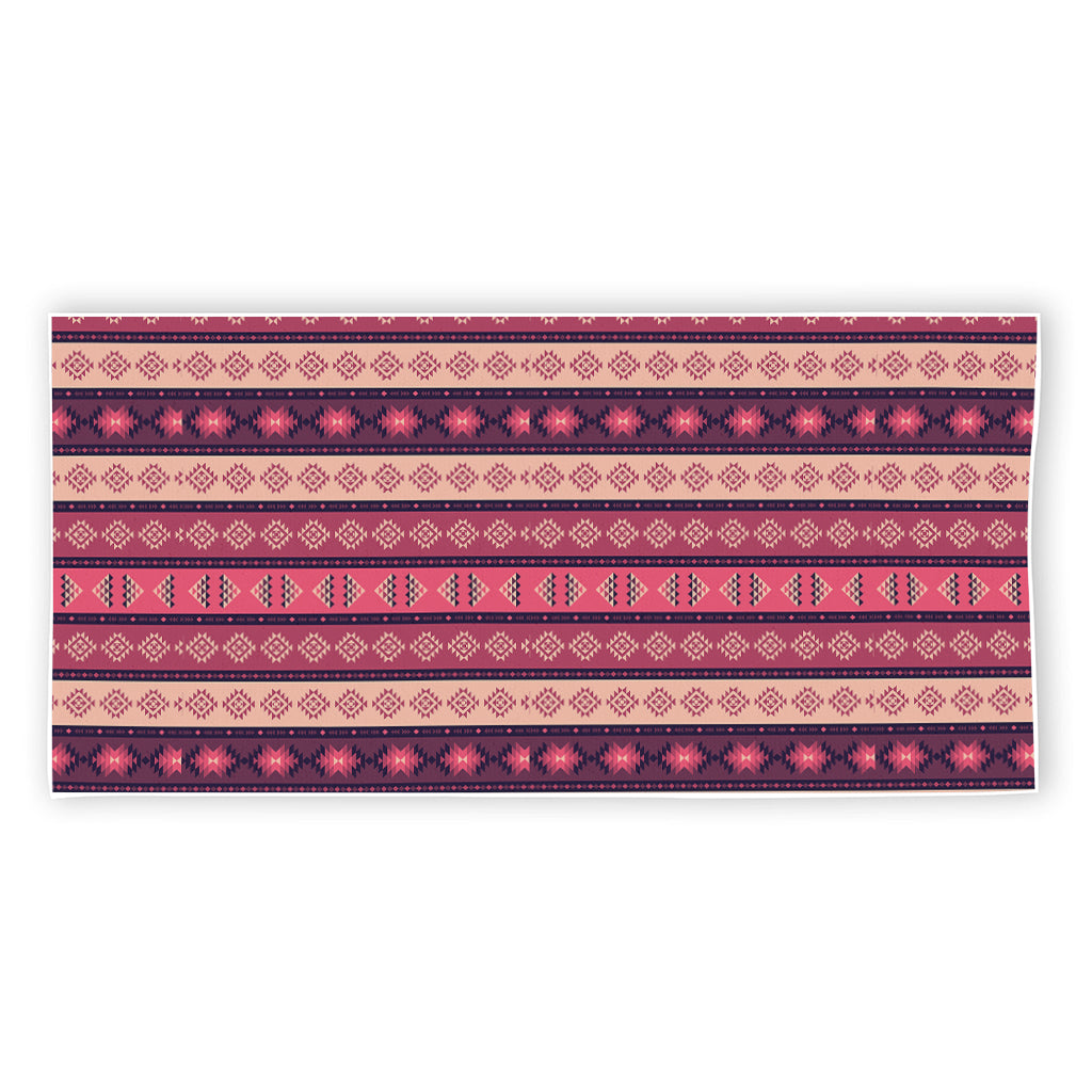Pink And Purple Southwestern Print Beach Towel