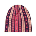 Pink And Purple Southwestern Print Beanie
