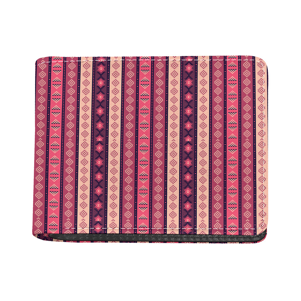 Pink And Purple Southwestern Print Bifold Wallet