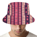 Pink And Purple Southwestern Print Bucket Hat