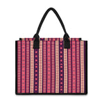 Pink And Purple Southwestern Print Canvas Tote Bag