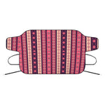 Pink And Purple Southwestern Print Car Windshield Snow Cover