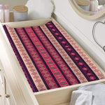 Pink And Purple Southwestern Print Changing Pad Cover