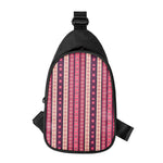 Pink And Purple Southwestern Print Chest Bag