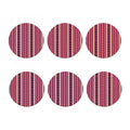 Pink And Purple Southwestern Print Coaster Set