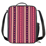 Pink And Purple Southwestern Print Crossbody Lunch Bag