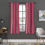 Pink And Purple Southwestern Print Curtain