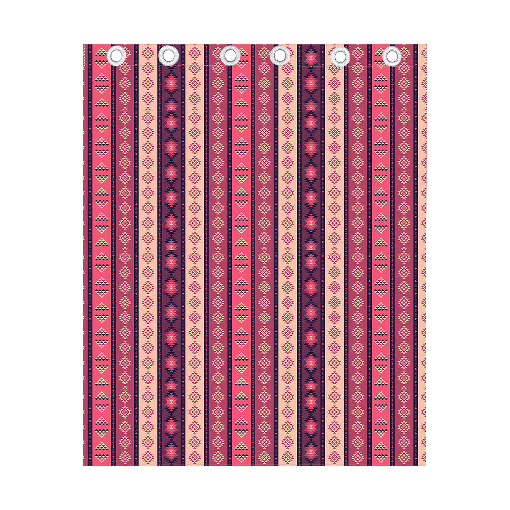 Pink And Purple Southwestern Print Curtain