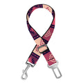 Pink And Purple Southwestern Print Dog Seat Belt