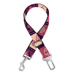 Pink And Purple Southwestern Print Dog Seat Belt