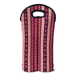 Pink And Purple Southwestern Print Double Neoprene Wine Tote