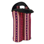 Pink And Purple Southwestern Print Double Neoprene Wine Tote