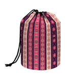 Pink And Purple Southwestern Print Drawstring Makeup Bag