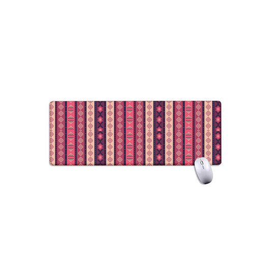 Pink And Purple Southwestern Print Extended Mouse Pad