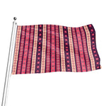 Pink And Purple Southwestern Print Flag