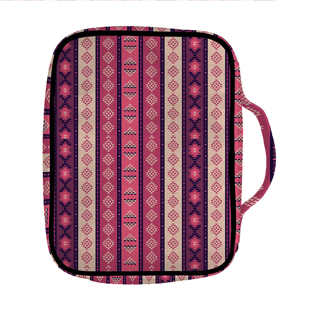 Pink And Purple Southwestern Print Front Pocket Bible Bag
