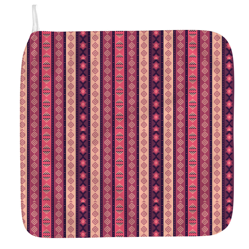 Pink And Purple Southwestern Print Hand Towel