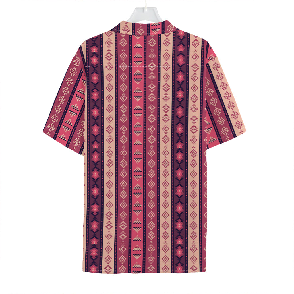 Pink And Purple Southwestern Print Hawaiian Shirt