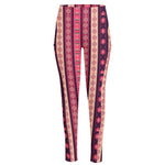 Pink And Purple Southwestern Print High-Waisted Pocket Leggings