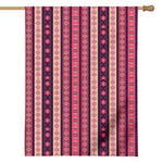 Pink And Purple Southwestern Print House Flag