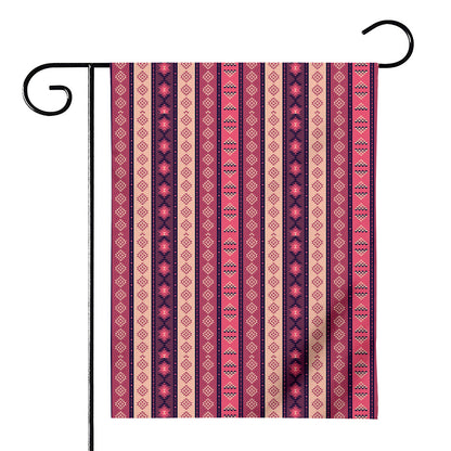 Pink And Purple Southwestern Print House Flag