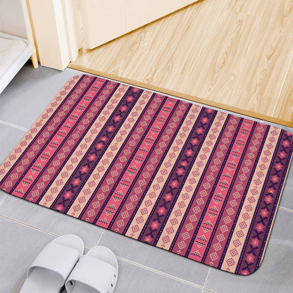 Pink And Purple Southwestern Print Indoor Door Mat