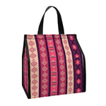 Pink And Purple Southwestern Print Insulated Lunch Tote