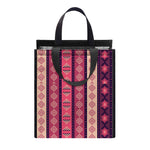 Pink And Purple Southwestern Print Insulated Lunch Tote