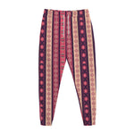 Pink And Purple Southwestern Print Jogger Pants