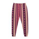 Pink And Purple Southwestern Print Jogger Pants