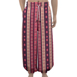 Pink And Purple Southwestern Print Lantern Pants