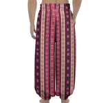 Pink And Purple Southwestern Print Lantern Pants
