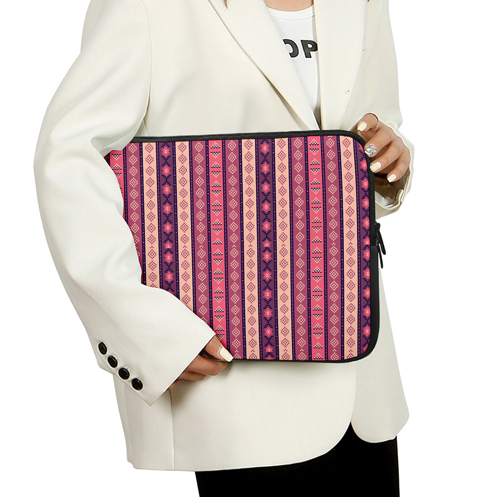 Pink And Purple Southwestern Print Laptop Sleeve