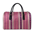Pink And Purple Southwestern Print Leather Duffel Bag