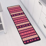 Pink And Purple Southwestern Print Long Kitchen Mat