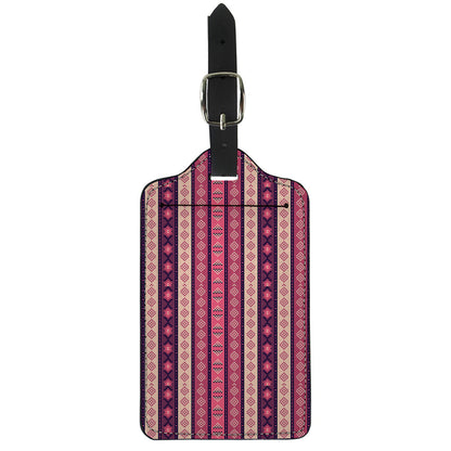 Pink And Purple Southwestern Print Luggage Tag