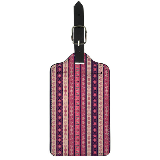Pink And Purple Southwestern Print Luggage Tag