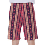 Pink And Purple Southwestern Print Men's Beach Shorts