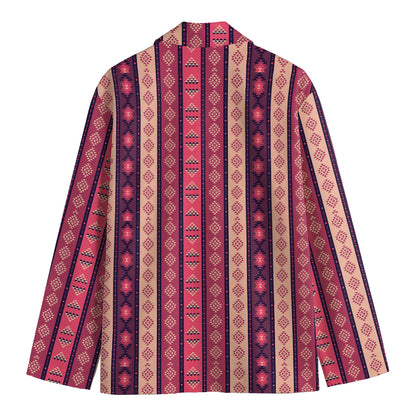 Pink And Purple Southwestern Print Men's Blazer