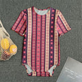 Pink And Purple Southwestern Print Men's Bodysuit