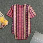 Pink And Purple Southwestern Print Men's Bodysuit