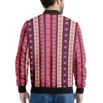 Pink And Purple Southwestern Print Men's Bomber Jacket