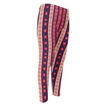 Pink And Purple Southwestern Print Men's Compression Pants
