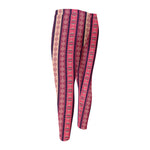 Pink And Purple Southwestern Print Men's Compression Pants