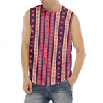 Pink And Purple Southwestern Print Men's Fitness Tank Top