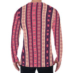 Pink And Purple Southwestern Print Men's Long Sleeve T-Shirt